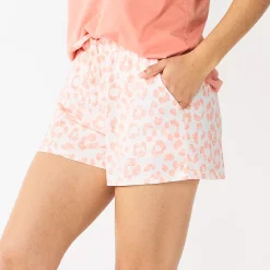 Women's Sonoma Goods For Life® Essential Pajama Shorts 10 Women's Sonoma Goods For Life® Essential Pajama Shorts -Sonoma Goods For Life Shop 5558710 Coral Animal