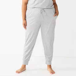 Plus Size Sonoma Goods For LifeĀ® Essential Banded Bottom Pajama Pants