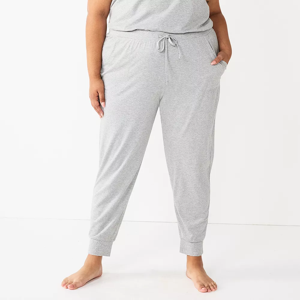 Plus Size Sonoma Goods For Life® Essential Banded Bottom Pajama Pants 1 Plus Size Sonoma Goods For Life® Essential Banded Bottom Pajama Pants