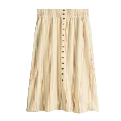 Women's Sonoma Goods For Life® Button Front Midi Skirt -Sonoma Goods For Life Shop 5568135 ALT5