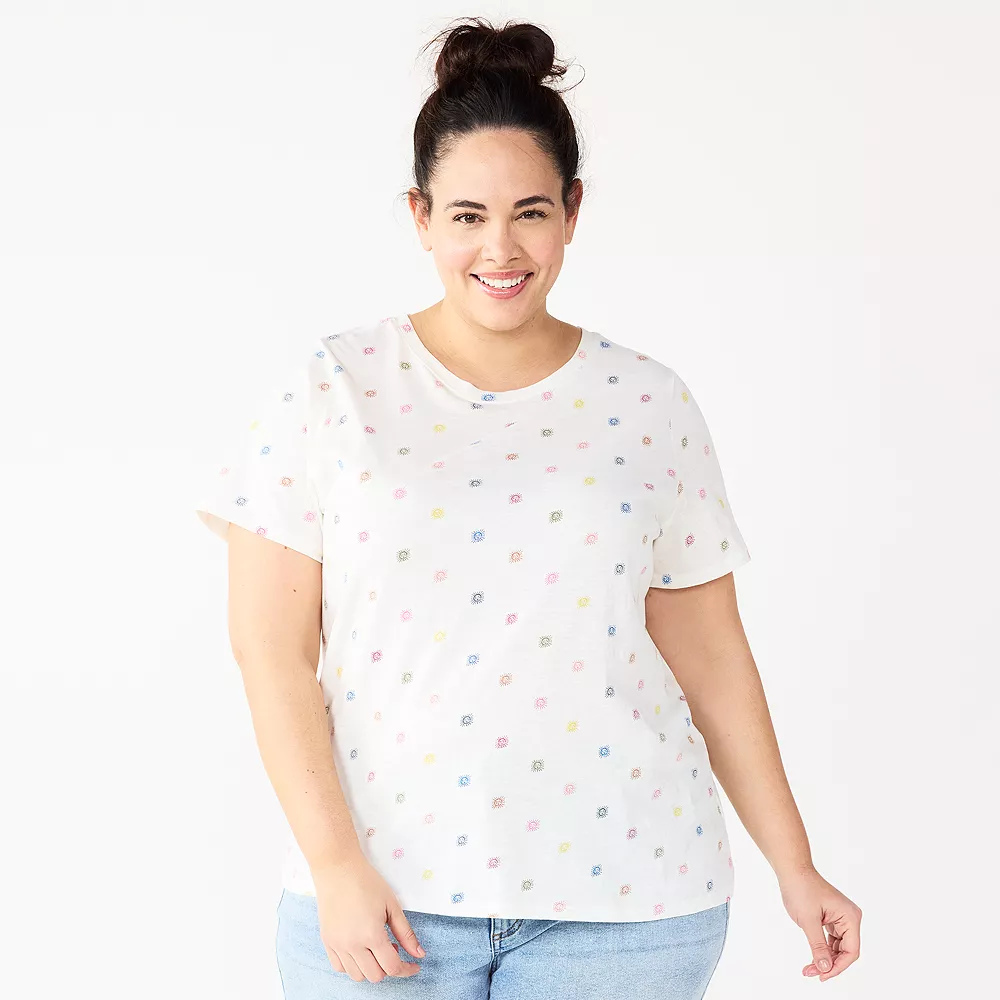 Petite Plus Size Sonoma Goods For Life® Crewneck Tee 6 Petite Plus Size Sonoma Goods For Life® Crewneck Tee - Image 6