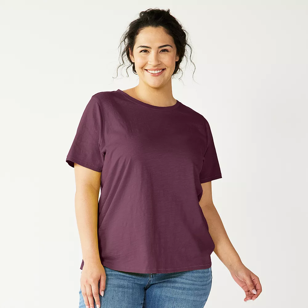 Petite Plus Size Sonoma Goods For Life® Crewneck Tee 25 Petite Plus Size Sonoma Goods For Life® Crewneck Tee - Image 25