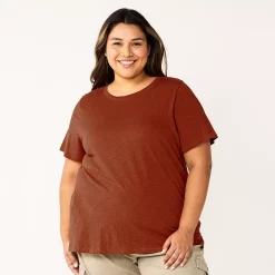 Petite Plus Size Sonoma Goods For Life® Crewneck Tee 70 Petite Plus Size Sonoma Goods For Life® Crewneck Tee -Sonoma Goods For Life Shop 5572597 Wine