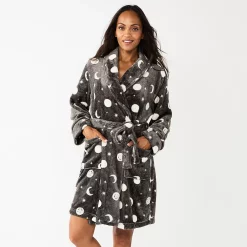 Women's Sonoma Goods For Life® Short Plush Robe 22 Women's Sonoma Goods For Life® Short Plush Robe -Sonoma Goods For Life Shop 5574694 Gray Celestial