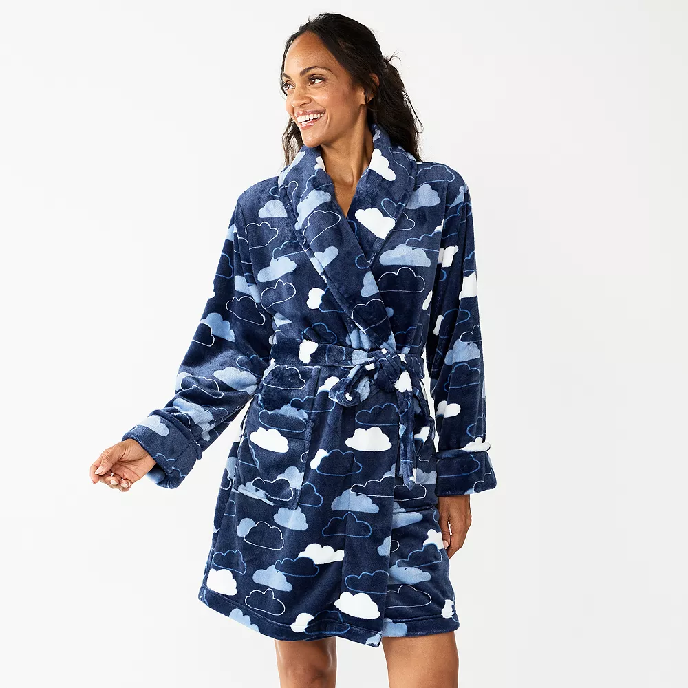 Women's Sonoma Goods For Life® Short Plush Robe 8 Women's Sonoma Goods For Life® Short Plush Robe - Image 8