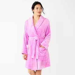 Women's Sonoma Goods For Life® Short Plush Robe 23 Women's Sonoma Goods For Life® Short Plush Robe -Sonoma Goods For Life Shop 5574694 Orchid