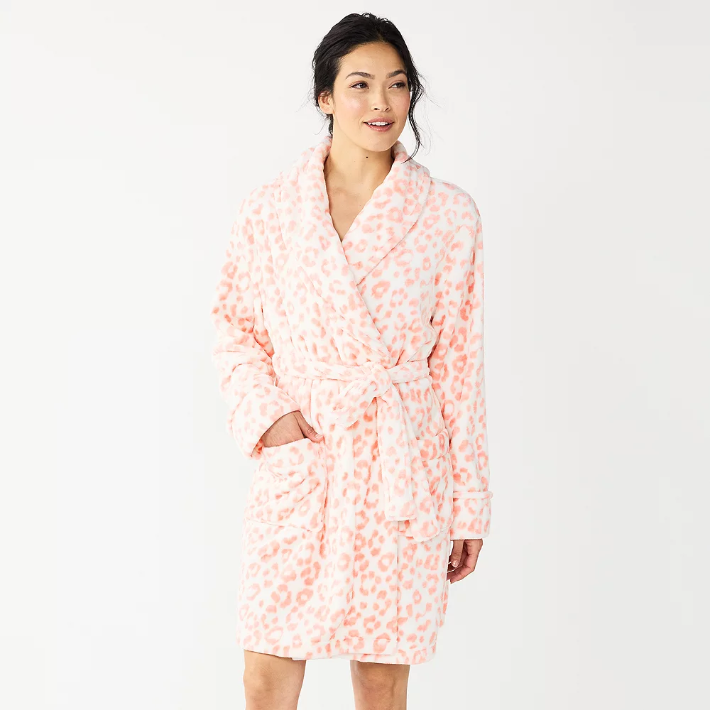 Women's Sonoma Goods For Life® Short Plush Robe 3 Women's Sonoma Goods For Life® Short Plush Robe - Image 3