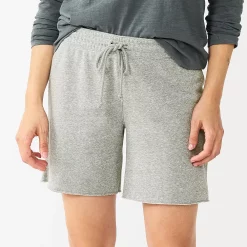 Petite Sonoma Goods For LifeĀ® Cutoff Bermuda Sweat Shorts