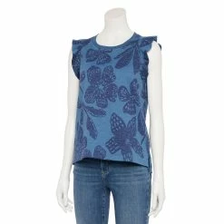 Women's Sonoma Goods For LifeĀ® French Terry Flutter-Sleeve Top