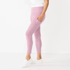 Women's Sonoma Goods For Life® Weekender High-Waisted 7/8 Leggings -Sonoma Goods For Life Shop 5576868 Lilac Texture
