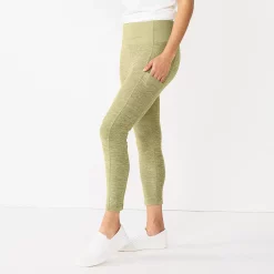 Women's Sonoma Goods For Life® Weekender High-Waisted 7/8 Leggings -Sonoma Goods For Life Shop 5576868 Olive Texture