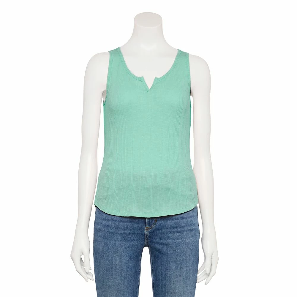 Women's Sonoma Goods For Life® Notchneck Ribbed Tank 1 Women's Sonoma Goods For Life® Notchneck Ribbed Tank