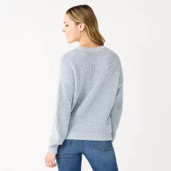Women's Sonoma Goods For Life® Textured Drop-Shoulder Sweater -Sonoma Goods For Life Shop 5579623 ALT