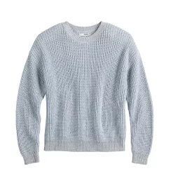 Women's Sonoma Goods For Life® Textured Drop-Shoulder Sweater -Sonoma Goods For Life Shop 5579623 ALT5