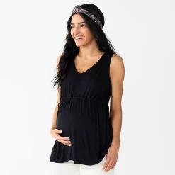 Maternity Sonoma Goods For Life® Knot Side Babydoll Top 6 Maternity Sonoma Goods For Life® Knot Side Babydoll Top -Sonoma Goods For Life Shop 5580939 Black