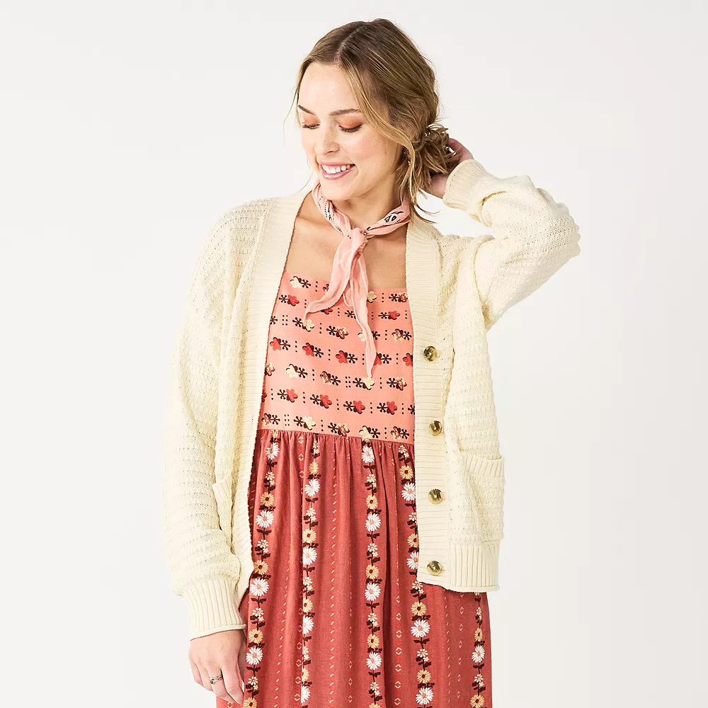 Women's Sonoma Goods For Life® Cropped Cardigan 1 Women's Sonoma Goods For Life® Cropped Cardigan