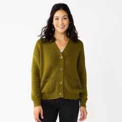 Women's Sonoma Goods For Life® Cropped Cardigan 13 Women's Sonoma Goods For Life® Cropped Cardigan -Sonoma Goods For Life Shop 5581344 Olive