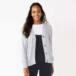Women's Sonoma Goods For Life® Cropped Cardigan 15 Women's Sonoma Goods For Life® Cropped Cardigan -Sonoma Goods For Life Shop 5581344 Silver Gray