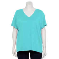Petite Plus Size Sonoma Goods For Life® Everyday V-Neck Tee -Sonoma Goods For Life Shop 5581510 Boca Breeze