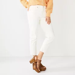 Women's Sonoma Goods For Life® High-Waisted Boyfriend Jeans 15 Women's Sonoma Goods For Life® High-Waisted Boyfriend Jeans -Sonoma Goods For Life Shop 5582926 Ecru
