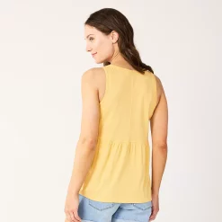 Women's Sonoma Goods For Life® Button Utility Tank -Sonoma Goods For Life Shop 5583719 ALT
