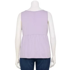 Plus Size Sonoma Goods For Life Button Front Utility Tank -Sonoma Goods For Life Shop 5584138 ALT