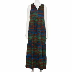 Women's Sonoma Goods For Life® Tiered Maxi Dress -Sonoma Goods For Life Shop 5584784 Brown Animal Print