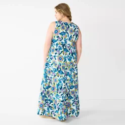 Plus Size Sonoma Goods For Life® Tiered Maxi Dress 9 Plus Size Sonoma Goods For Life® Tiered Maxi Dress -Sonoma Goods For Life Shop 5584786 ALT