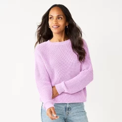 Petite Sonoma Goods For Life® Drop Shoulder Pullover Sweater 10 Petite Sonoma Goods For Life® Drop Shoulder Pullover Sweater -Sonoma Goods For Life Shop 5587850 Lavendar