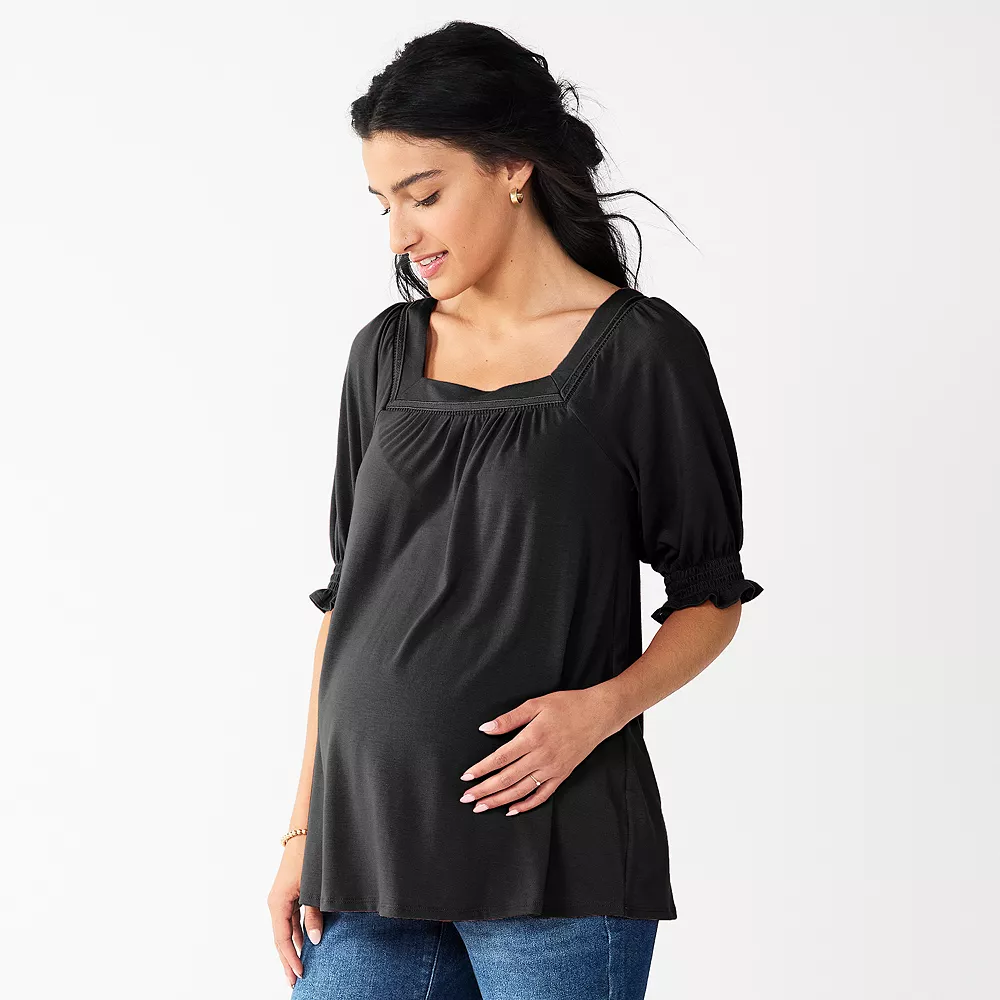 Maternity Sonoma Goods For Life® Relaxed Back-Tie Top 2 Maternity Sonoma Goods For Life® Relaxed Back-Tie Top - Image 2