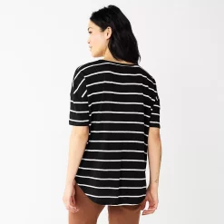 Women's Sonoma Goods For Life® Relaxed Scoopneck Tee -Sonoma Goods For Life Shop 5596588 ALT