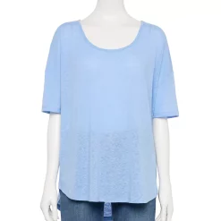 Women's Sonoma Goods For Life® Relaxed Scoopneck Tee -Sonoma Goods For Life Shop 5596588 Light Blue