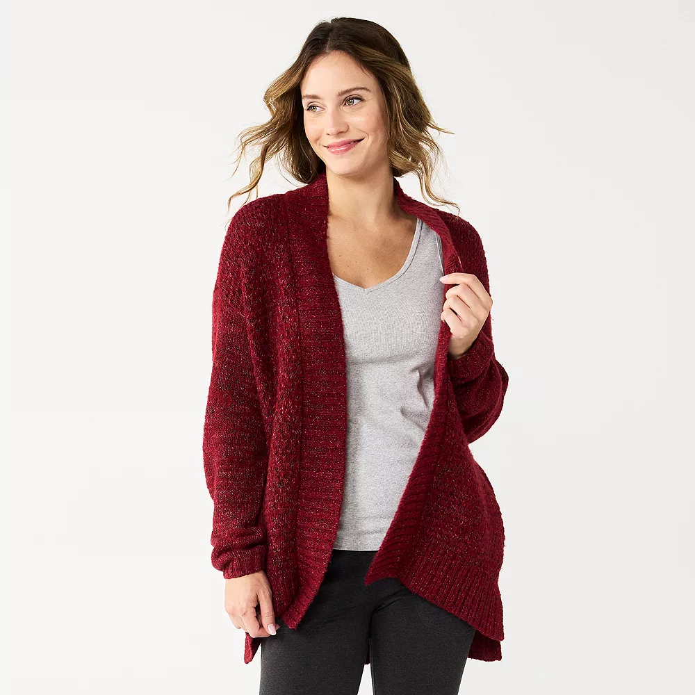 Women's Sonoma Goods For Life® Plush Cardigan 4 Women's Sonoma Goods For Life® Plush Cardigan - Image 4