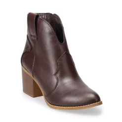 Sonoma Goods For Life® San Juan Women's Western Ankle Boots -Sonoma Goods For Life Shop 5599082 Brown