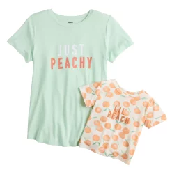 Maternity Sonoma Goods For Life® Mommy & Me Graphic Tee Set -Sonoma Goods For Life Shop 5599953 Peachy