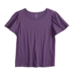 Women's Sonoma Goods For Life® Seamed Flutter Sleeve Top -Sonoma Goods For Life Shop 5611922 ALT5