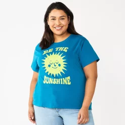 Plus Size Sonoma Goods For Life® Relaxed Graphic Tee -Sonoma Goods For Life Shop 5611932 Be The Sunshine