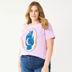 Plus Size Sonoma Goods For Life® Relaxed Graphic Tee -Sonoma Goods For Life Shop 5611932 Purple Cosmic Hand