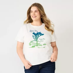 Plus Size Sonoma Goods For Life® Relaxed Graphic Tee -Sonoma Goods For Life Shop 5611932 Purple Joshua Tree
