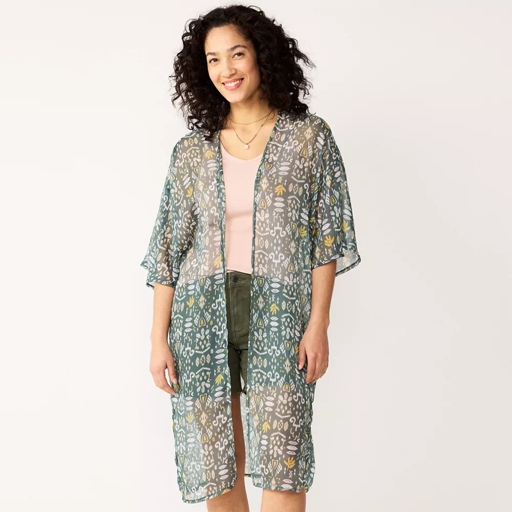 Women's Sonoma Goods For Life® Ikat Kimono 1 Women's Sonoma Goods For Life® Ikat Kimono