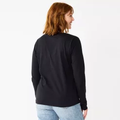 Women's Sonoma Goods For Life® Everyday V-Neck Long Sleeve Tee 58 Women's Sonoma Goods For Life® Everyday V-Neck Long Sleeve Tee -Sonoma Goods For Life Shop 5625801 ALT