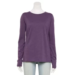 Women's Sonoma Goods For Life® Everyday Crewneck Long Sleeve Tee -Sonoma Goods For Life Shop 5625802 Dark Purple