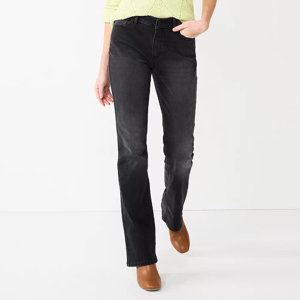 Women's Sonoma Goods For Life® Curvy High-Waisted Bootcut Jeans 4 Women's Sonoma Goods For Life® Curvy High-Waisted Bootcut Jeans - Image 4