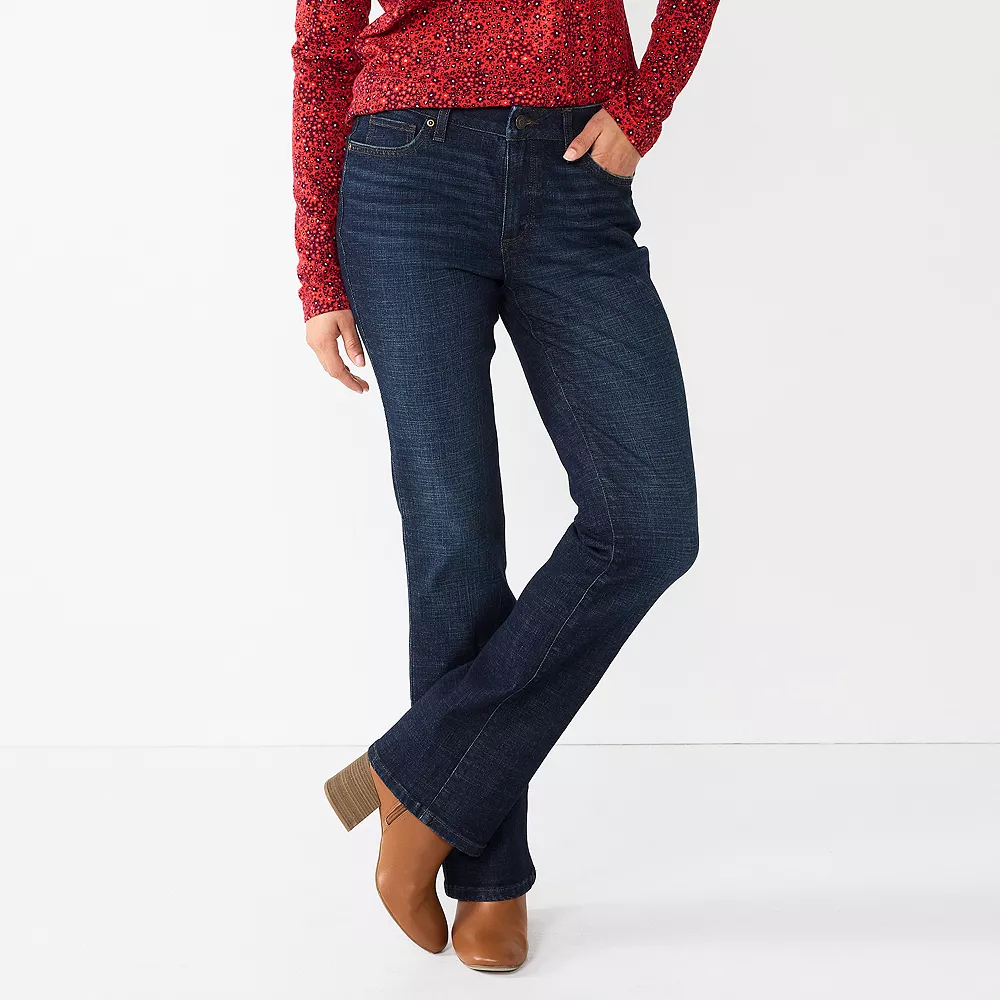 Women's Sonoma Goods For Life® Curvy High-Waisted Bootcut Jeans 2 Women's Sonoma Goods For Life® Curvy High-Waisted Bootcut Jeans - Image 2
