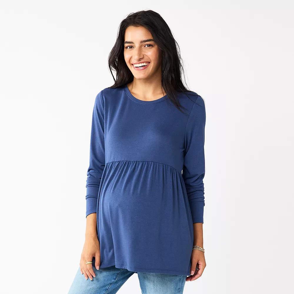 Maternity Sonoma Goods For Life® Long Sleeve Empire Waist Top 1 Maternity Sonoma Goods For Life® Long Sleeve Empire Waist Top