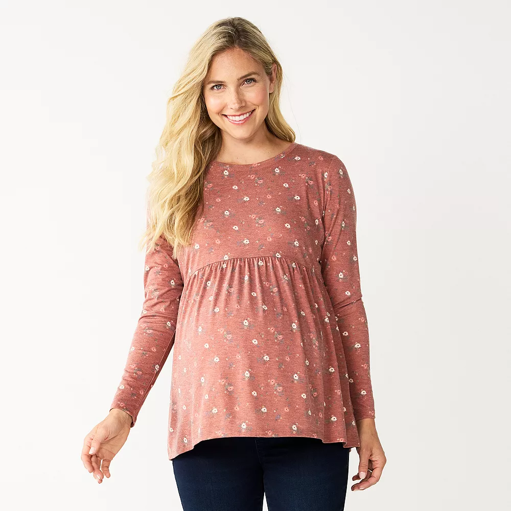Maternity Sonoma Goods For Life® Long Sleeve Empire Waist Top 6 Maternity Sonoma Goods For Life® Long Sleeve Empire Waist Top - Image 6