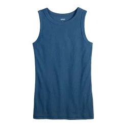 Women's Sonoma Goods For Life® Slim Fit High Neck Rib Tank -Sonoma Goods For Life Shop 5651280 ALT5