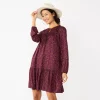 Women's Sonoma Goods For Life® Printed Long Sleeve Dress