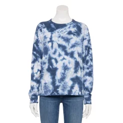 Women's Sonoma Goods For Life® Everyday Crewneck Sweatshirt -Sonoma Goods For Life Shop 5664640 Navy Tie Dye