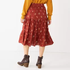 Women's Sonoma Goods For Life® Tiered Maxi Skirt -Sonoma Goods For Life Shop 5664691 ALT